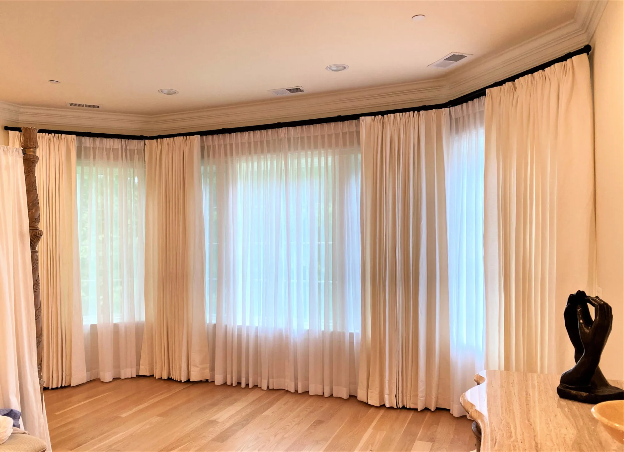 Pinch Pleated Sheer Panels
