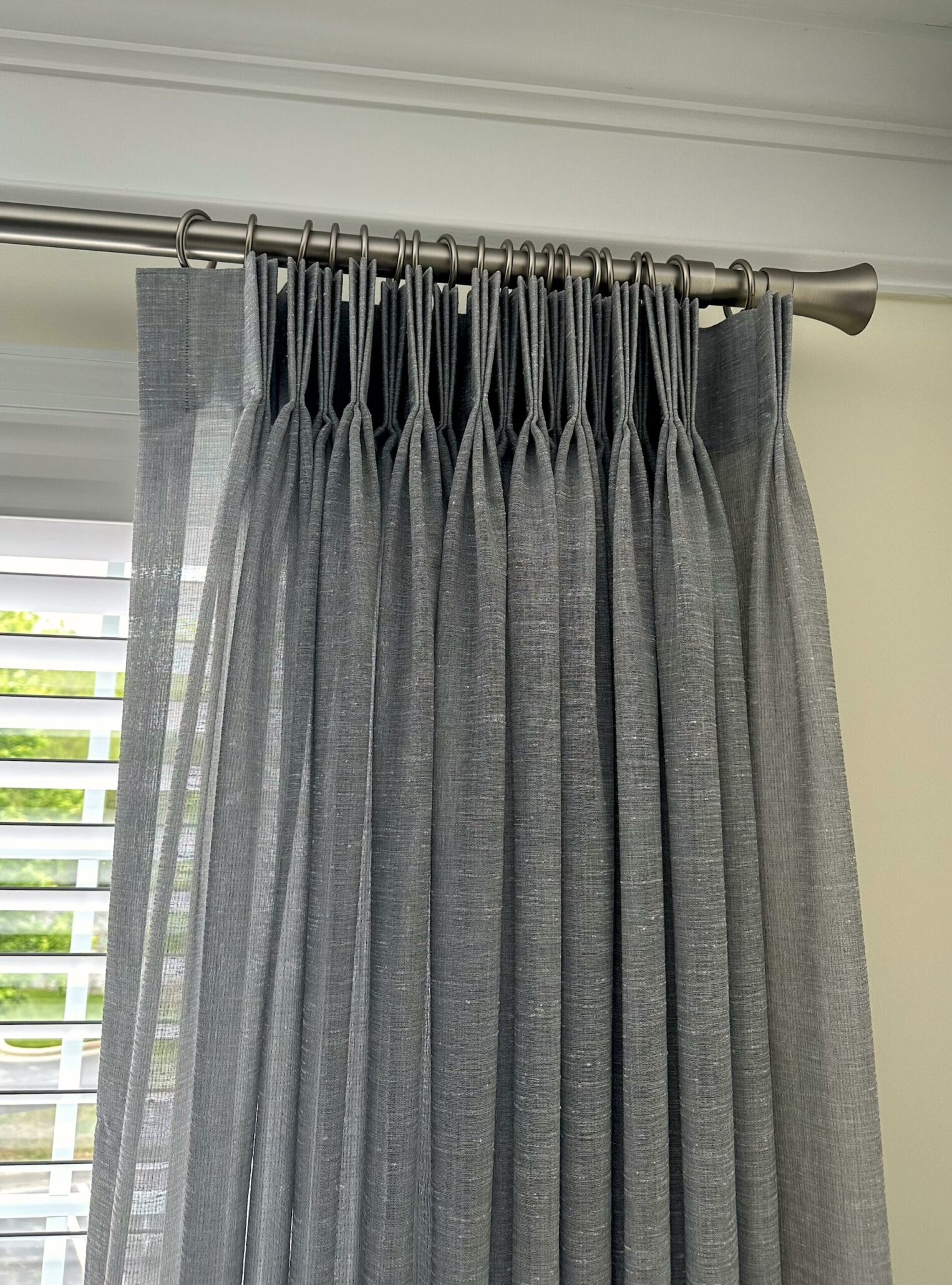 Pinch Pleated Sheer Panel