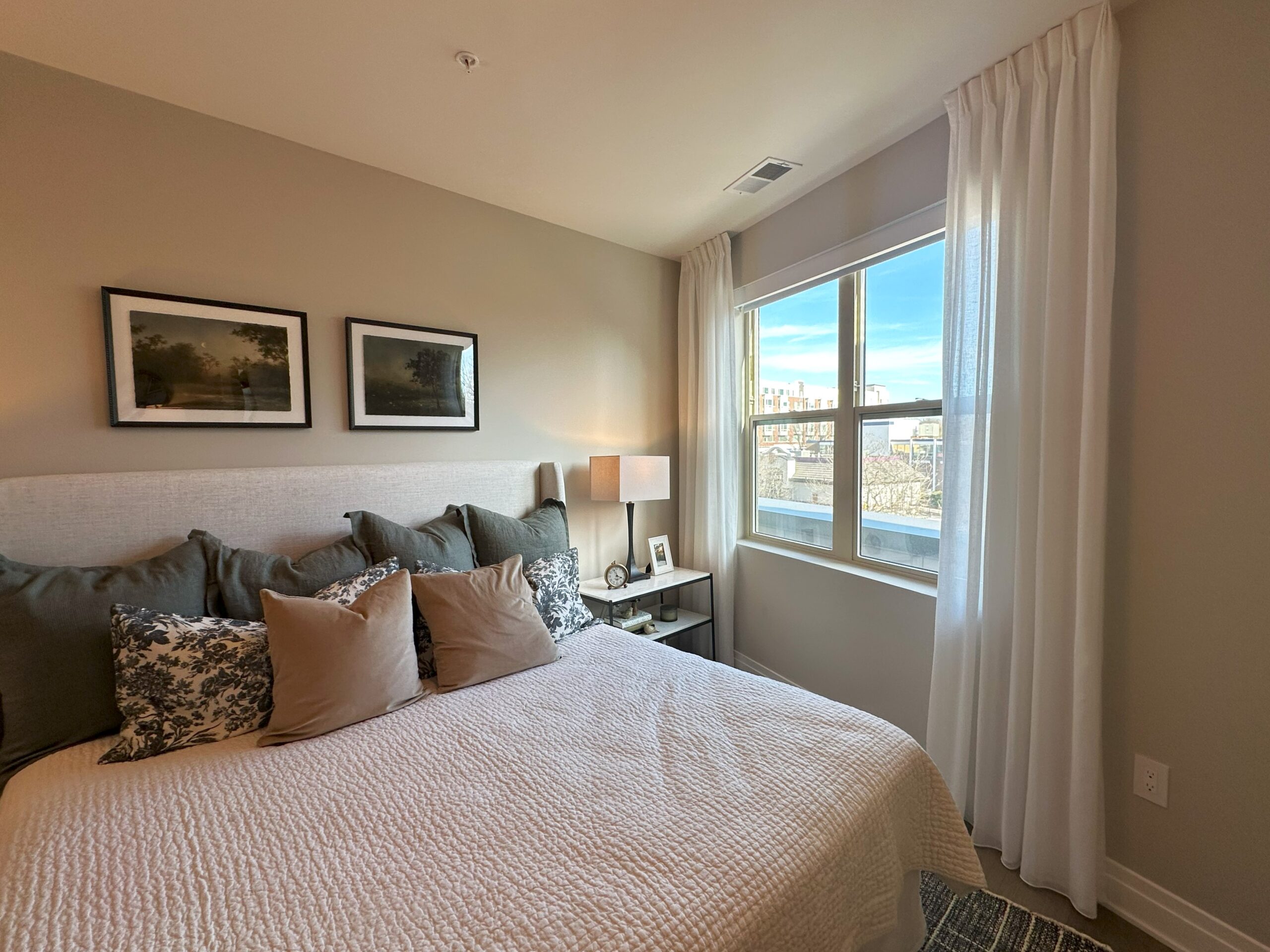 Pinch Pleated Bedroom Sheer Panels
