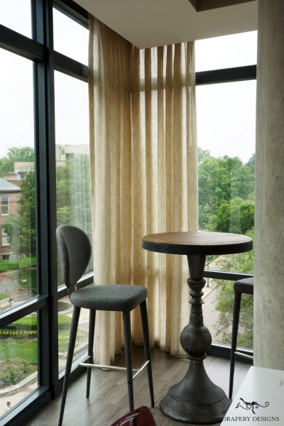 Living room corner windows