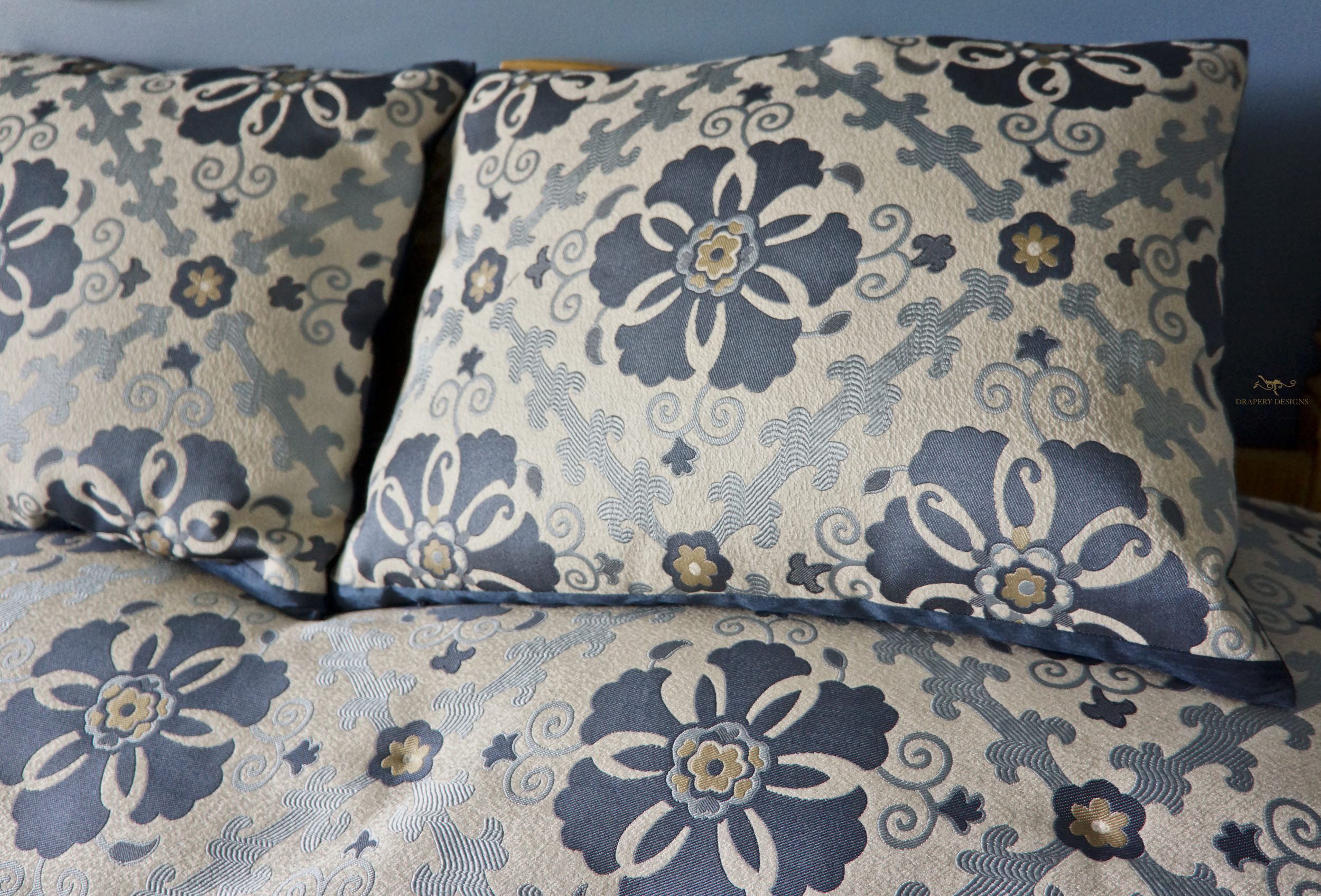 accent pillow sham matching the custom made coverlet