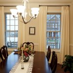 White Color panels in Dining Room